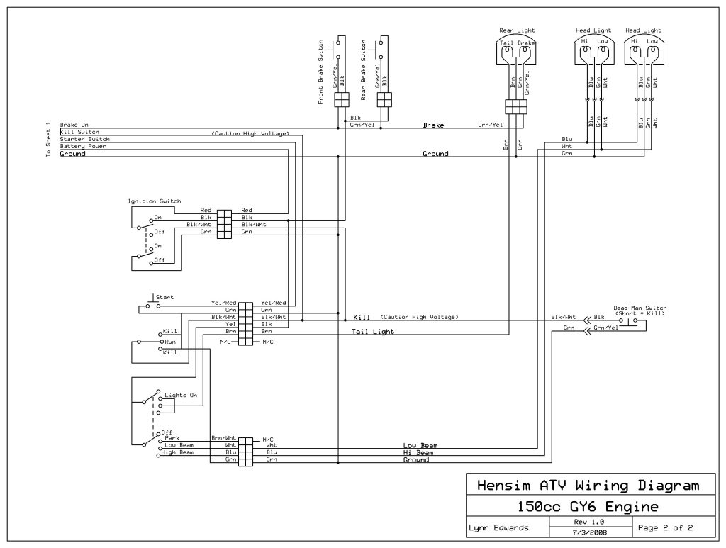 Hensim 150 CC not shifting right. - ATVConnection.com ATV ... 150 baja wiring diagram 