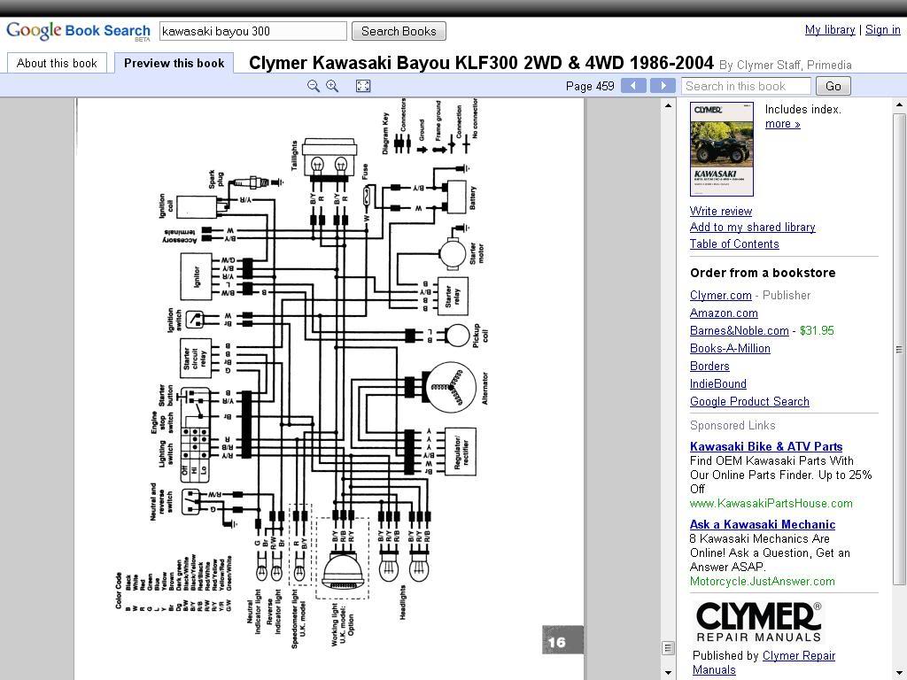 wiring diagram bayou 300 1987 - Page 4 - ATVConnection.com ... kawasaki prairie 300 fuel filter 