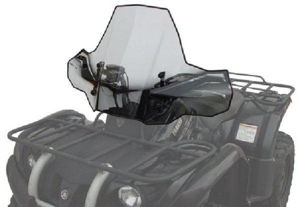 PowerMadd Cobra ATV Windshields: Style & Quick Release Function