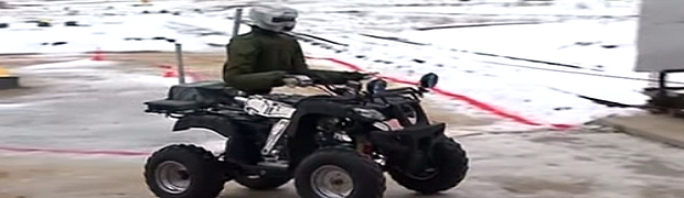 Russia Builds ATV-riding Combat Robot