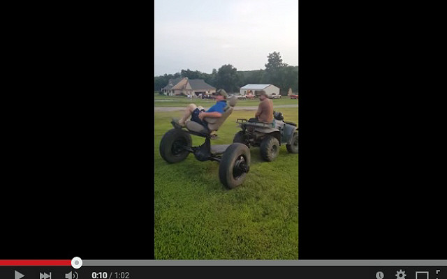 ATV Video: Redneck Engineered Backyard Tilt-A-Whirl
