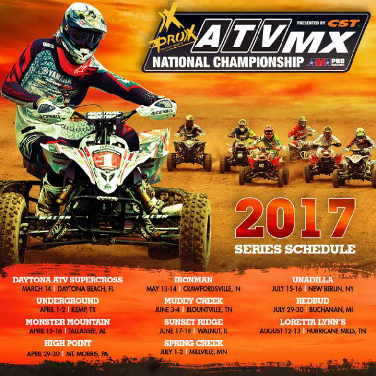 2017 ProX ATV Motocross Race Schedule Announced - ATVConnection.com