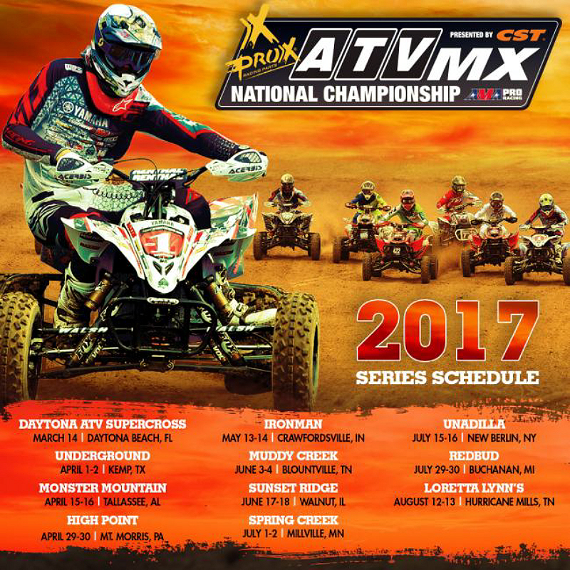 ProX Motocross Race Schedule Announced - ATVConnection.com