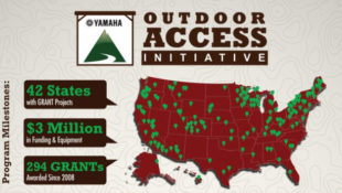 Yamaha Outdoor Access Initiative Donates over 350K in 2016
