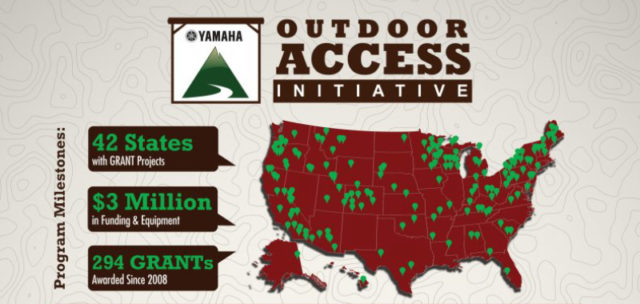 Yamaha Outdoor Access Initiative Donates over 350K in 2016