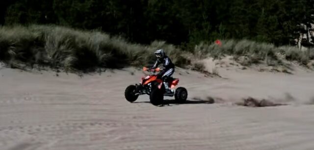 Video: Sand Blasting on a KTM