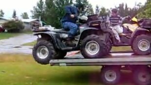 Video: Unloading The ATV Without Ramps