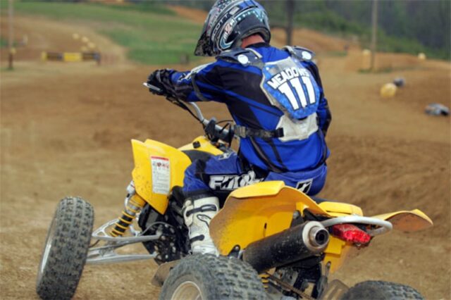 Can-Am's DS450 on the track