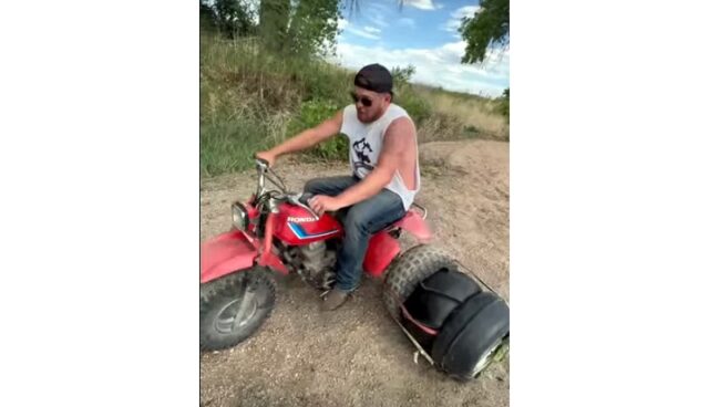 Youtube clip of custom made mud Honda 3-wheeler/ ATC