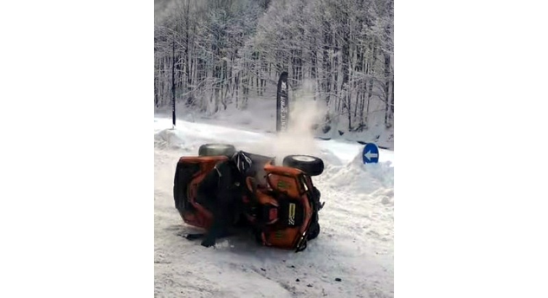Youtube clip of ATV crash in the snow