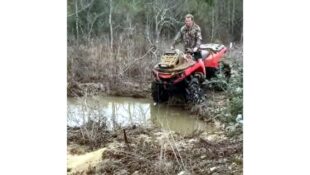Funny Youtube video of ATV slipping into the mud
