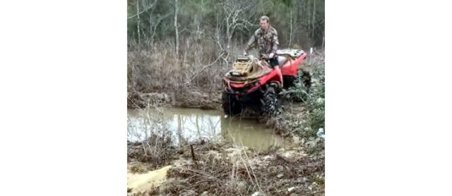 Funny Youtube video of ATV slipping into the mud