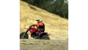 YouTube clip of Honda ATC250R dumping its rider