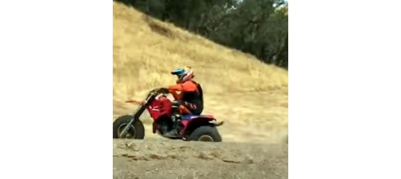 YouTube clip of Honda ATC250R dumping its rider