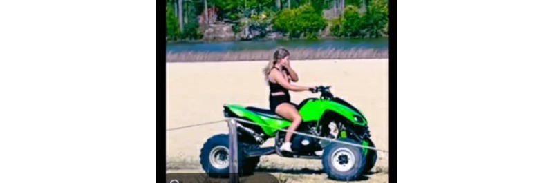 Kawasaki KFX vs Yamaha Raptor 700 Youtube ATV race video