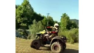 Youtube video of ATV near crash.