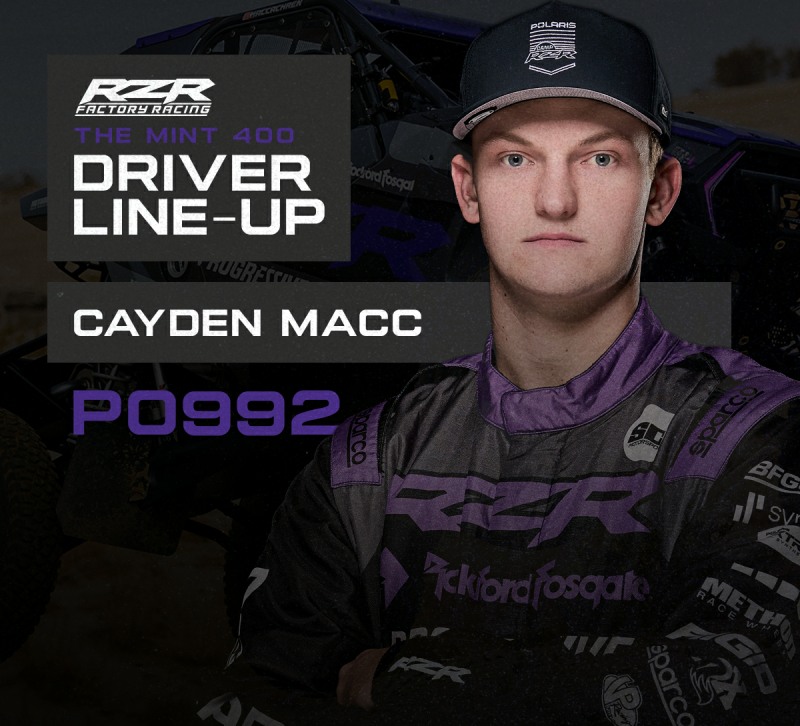 Polaris Team Factory RZR Enters the 2025 Mint 400