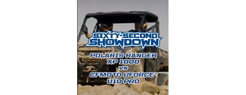 Sixty Second Showdown Episode 3: RANGER XP 1000 NorthStar vs. CFMoto UFORCE U10 PRO