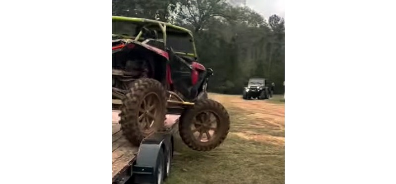 Youtube video of UTV wheel fail