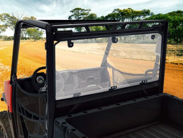 Adapting a universal rear windshield to Polaris Ranger 500