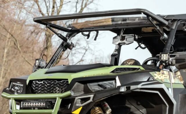 Side-by-Side flip up windshield