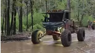 Youtube video of SxS going deep in the mud pit