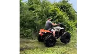 Youtube video of ATV blasting across a pond